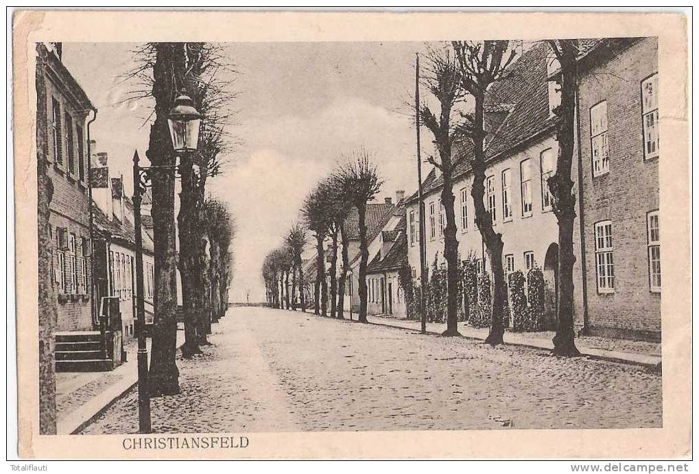 Christiansfeld Straße Der Stadt 29.6.1919 Kolding Gelaufen - Nordschleswig