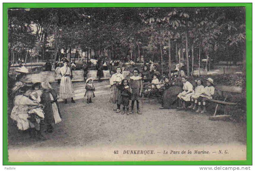 Carte Postale 59. Dunkerque  Parc De La Marine  Trés Beau Plan - Dunkerque