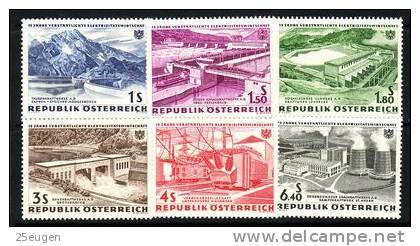 AUSTRIA 1962 MICHEL NO: 1103-08  MNH - Neufs