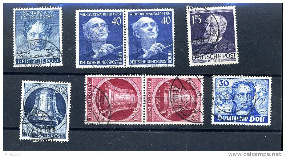 Berlin 1949/1955 Bonnes Valeurs Ø  Michel Cote 241 E   Music - Used Stamps