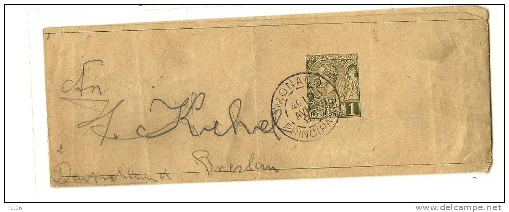 MONACO    T84  19 AVRIL 93 / 1c. ALBERT I° - Postal Stationery