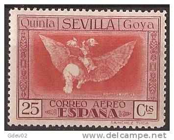 ES522-LA271.España Spain.Espagne AGUAFUERTES DE GOYA.1930 (Ed 522*) Con Clarnela  MUY BONITO - Nuevos