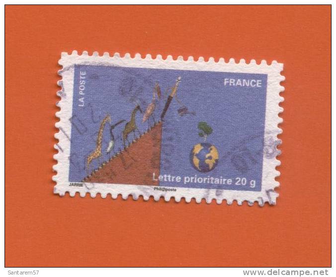 Timbre Oblitéré Used Stamp Selo Carimbado Fête Du Timbre 2011 - Carnet De 12 Timbres Auto-adhésifs Timbre 7 FRANCE 2011 - Gebraucht