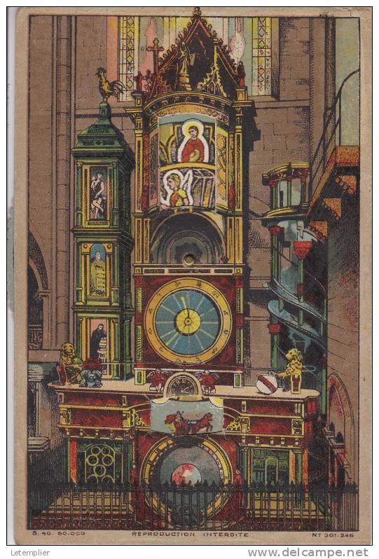 Carte Ancienne HORLOGE ASTRONOMIQUE - Astronomy