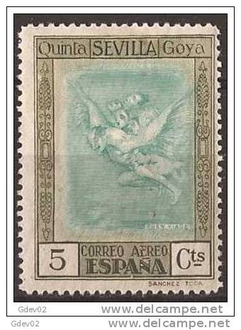 ES517-LA264TAE.España Spain.Espagne AGUAFUERTES DE GOYA 1930 (Ed 517**) Sin Clarnela  MUY BONITO - Nuevos