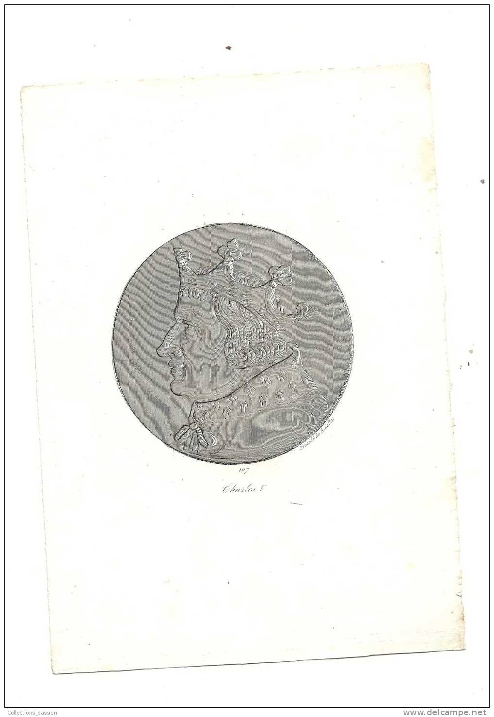 Document Historique, Procédé De A. Collas - Sceau - N°107 - Charles V - Documents Historiques