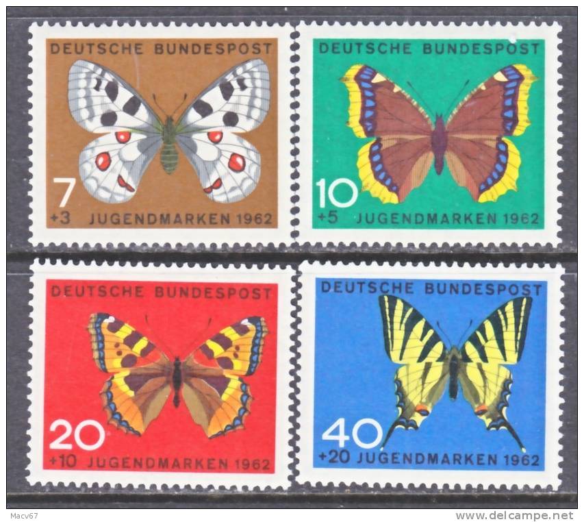 Germany B 380-83  *  FAUNA  BUTTERFLIES - Unused Stamps