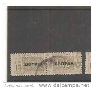 52993a)pacchi Postali Del 1917-24 Spr. Eritrea Da 15£ - Usati - Eritrée