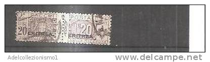 53002b)pacchi Postali Del 1917-24 Spr. Eritrea Da 20£ - Usati - N°21 - Eritrée
