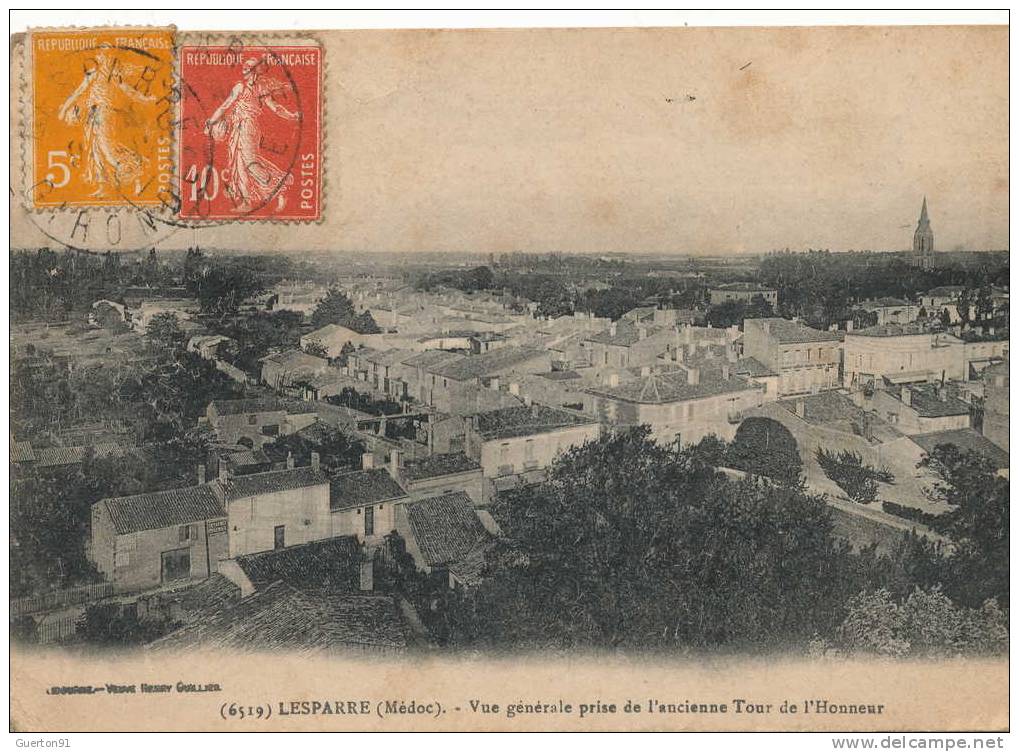 CPA (33)   LESPARRE  /  Vue Générale Prise De L'ancienne Tour De L'Honneur - - Lesparre Medoc