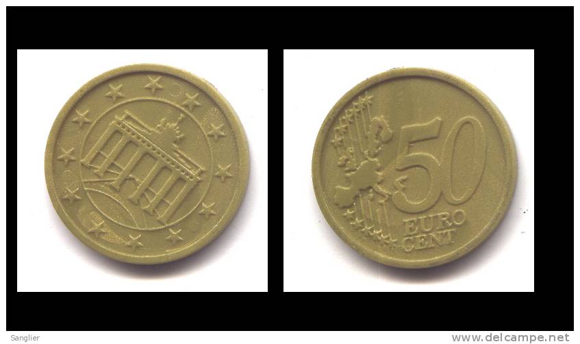 50 EURO CENT ALLEMAGNE - PLASTIQUE - Allemagne