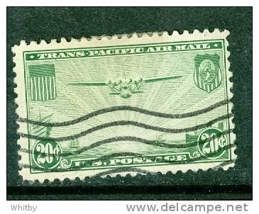 United States 1937 20 Cent Air Mail Issue #C21 - 1a. 1918-1940 Usados