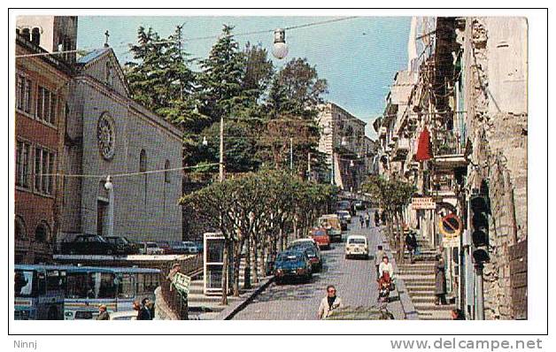 Italia 18.8.83 Nicosia (Enna)Via G.B. Li Volsi Cartolina Viaggiata Animata - Enna