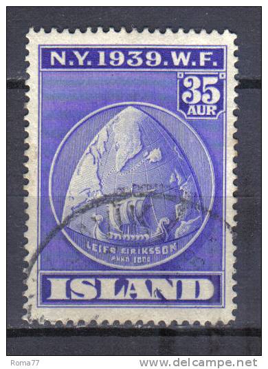 SS3306 - ISLANDA 1939 , Expo Il N. 183 - Usati