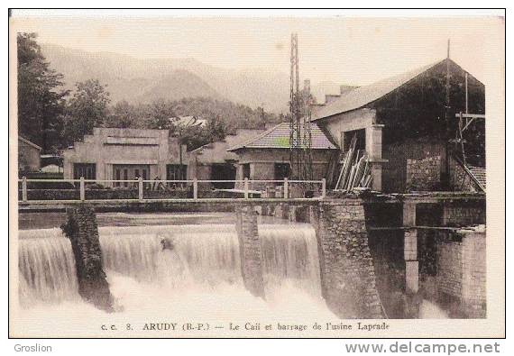 ARUDY (B P) CC 8  LE CAII ET BARRAGE DE L'USINE LAPRADE - Arudy