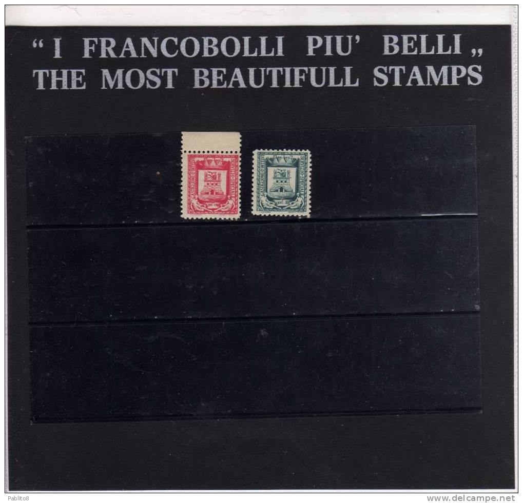 EMISSIONI LOCALI CASTIGLIONE D´INTELVI 1945 SERIE COMPLETA MNH - Emissioni Locali/autonome