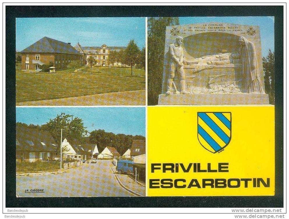 CPSM - Friville Escarbotin (80) - Divers Aspects ( Multivues LA CIGOGNE ) - Friville Escarbotin