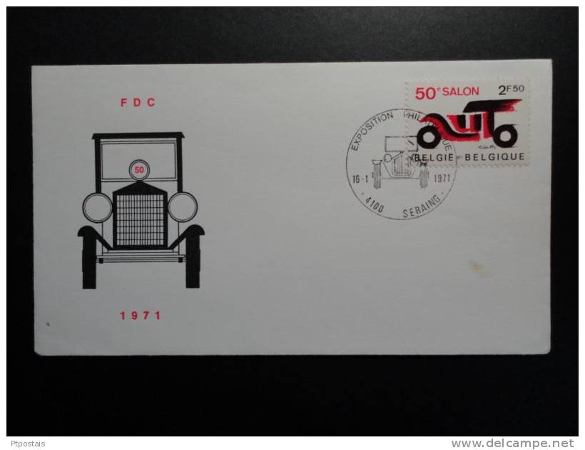 FDC BELGIQUE BELGIUM - Car 1971 - Unclassified