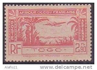 µ2 - TOGO - POSTE AERIENNE N° 2 - NEUF SANS CHARNIERE - Other & Unclassified