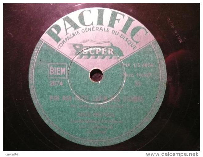78 T 78 RPM (10")  Mick Micheyl  "  Pan Pan Petit Lapin Des Champs  " - 78 T - Grammofoonplaten