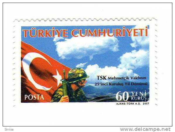 Turkey / Army And Flag - Ungebraucht