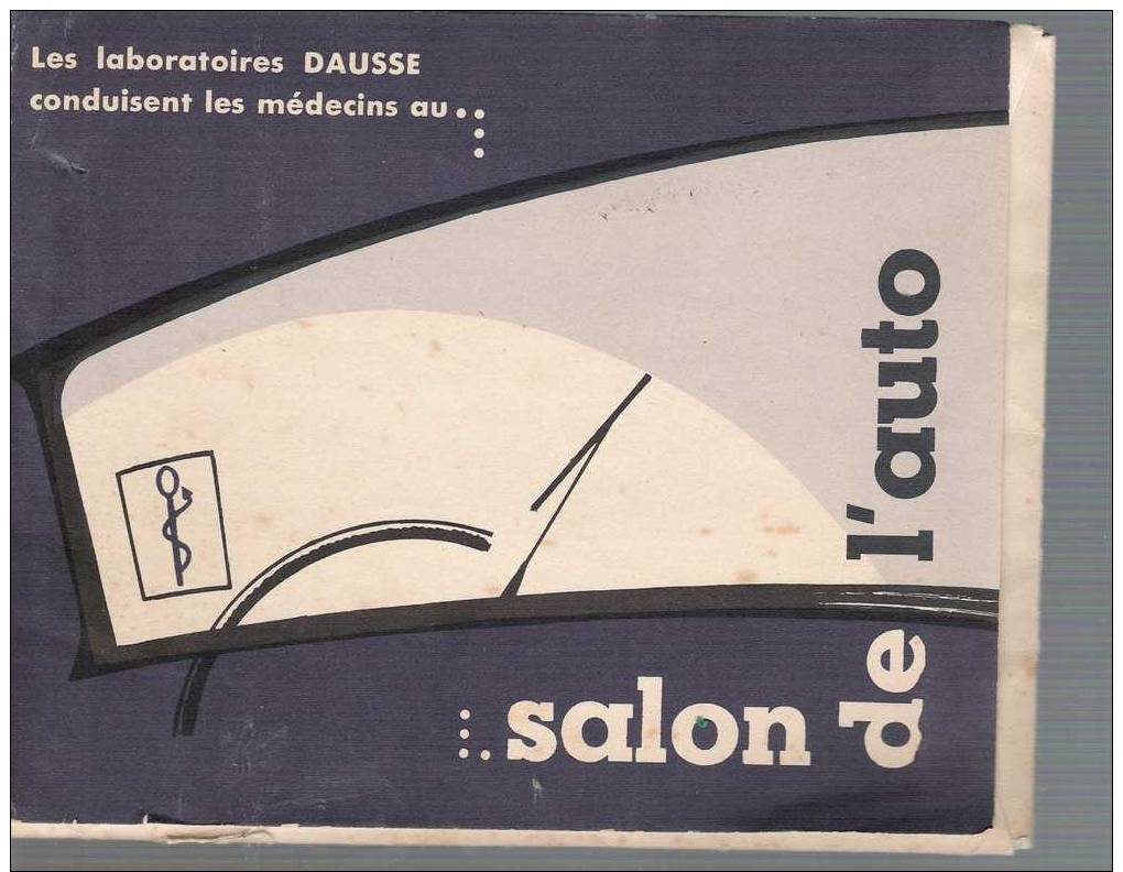 FICHE Du Salon De L AUTO  De 1958 - Fiche Technique Sur Les 24 Voitures - Auto