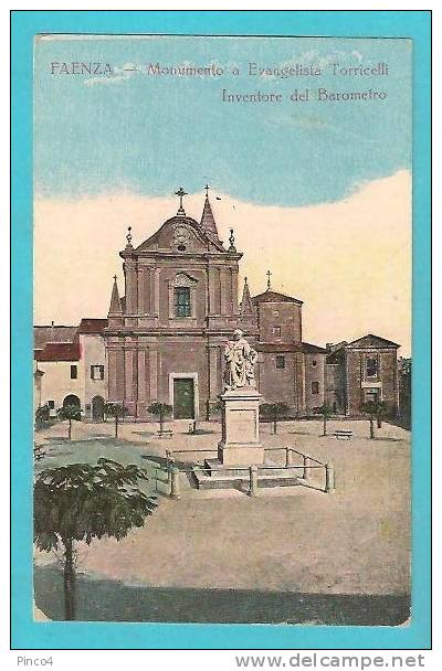 FAENZA CARTOLINA FORMATO PICCOLO NON VIAGGIATA - Faenza