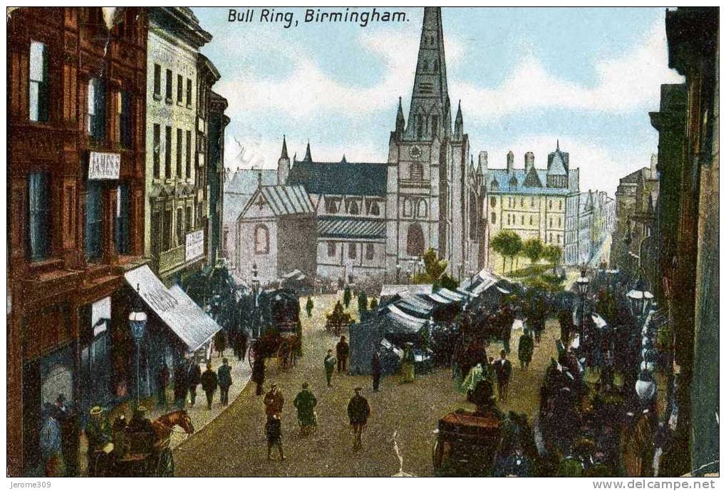 ROYAUME-UNI - BIRMINGHAM - CPA - Birmingham, Bull Ring - 1905 - Birmingham