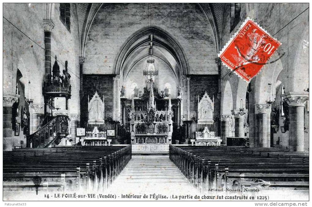 85 POIRE SUR VIE INTERIEUR DE L'  EGLISE - Poiré-sur-Vie