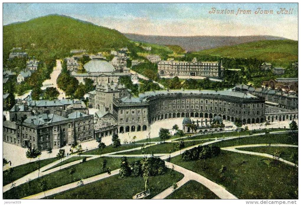 ROYAUME-UNI - BUXTON - CPA - Buxton From Town Hall - Derbyshire