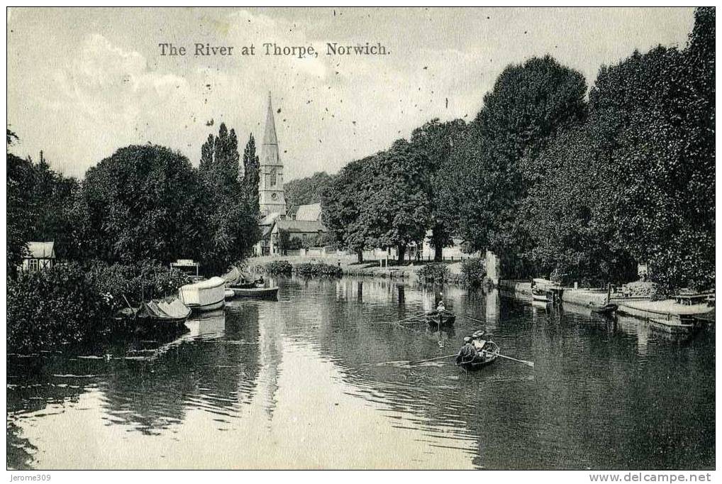 ROYAUME-UNI - NORWICH - CPA - Norwich, The River At Thorpe - Great Yarmouth