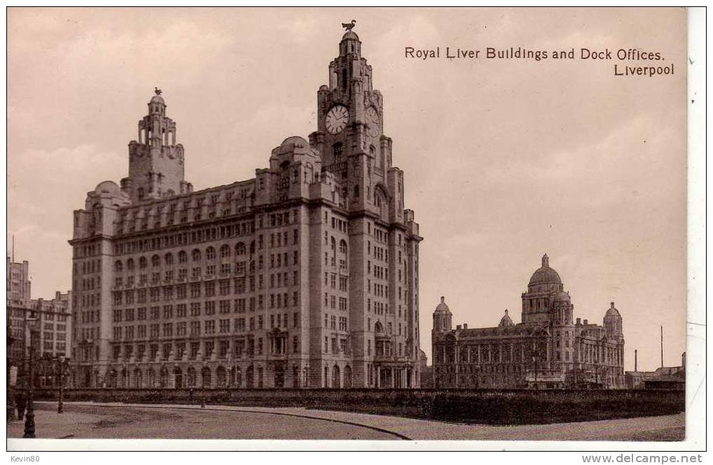 ANGLETERRE LIVERPOOL Liver Buildngs And Dock Offices - Liverpool