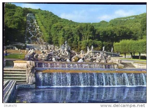 Caserta - Parco Della Reggia - Veduta Delle Cascatelle E Cascata - 84 - Viaggiata - Caserta