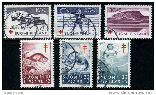 Finland B157-162 Two Used Semi-Postal Sets From 1961-62 - Used Stamps