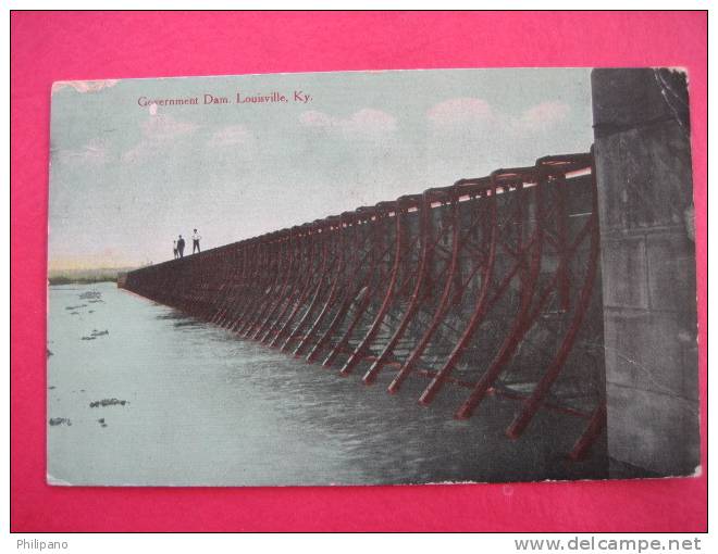 Louisville Ky   Government Dam   1911 Cancel       ----Ref 151 - Louisville
