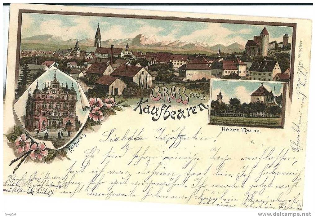 CPA 1902 GRUSS AUS KAUFBEUREN - Kaufbeuren