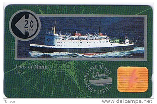 Isle Of Man, MAN 048, 20 Units, Ships, Lady Of Mann, Mint. - Isle Of Man