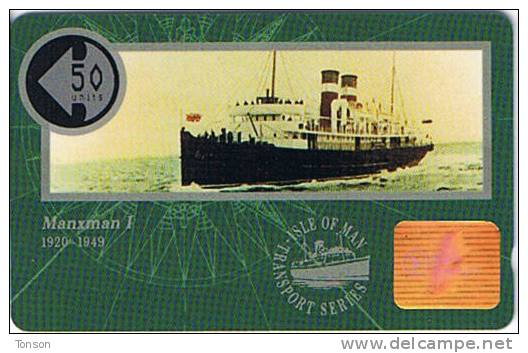 Isle Of Man, MAN 045, 50 Units, Ships, Manxman I, Mint. - Man (Isle Of)