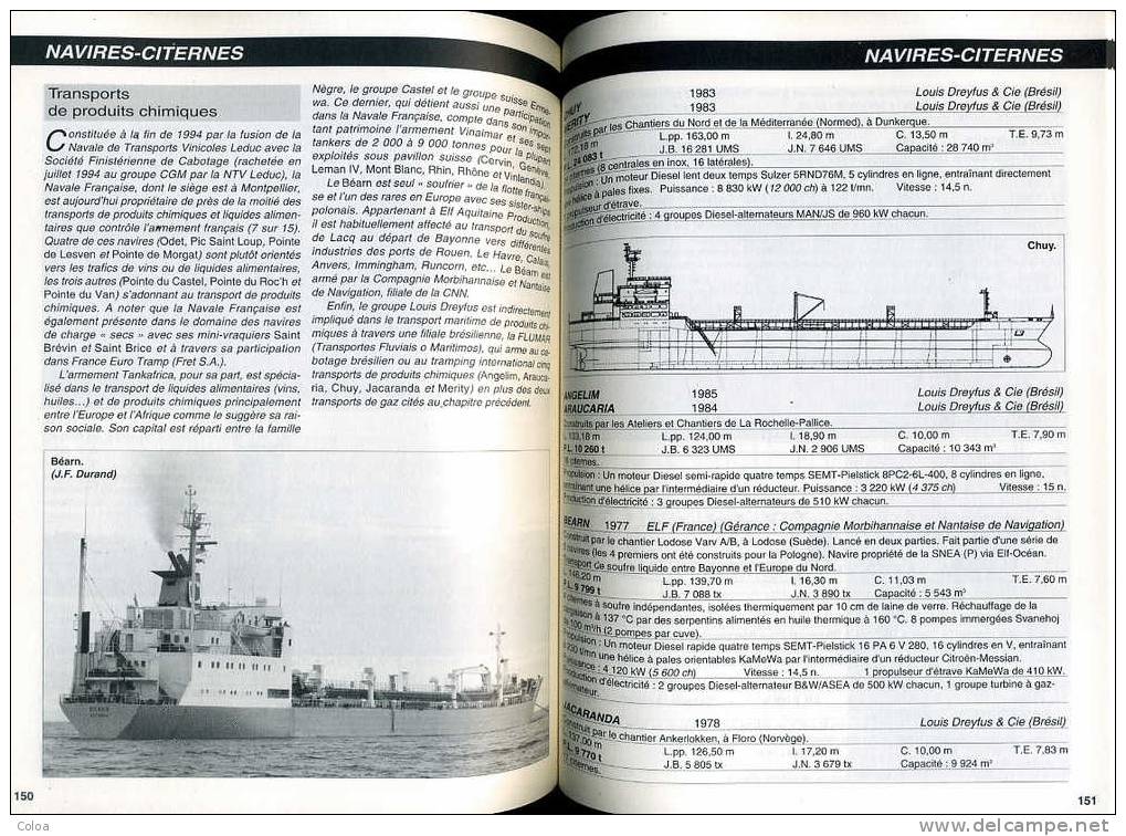 Marine Marchande Les Navires De Commerce Français 1996 - Schiffe