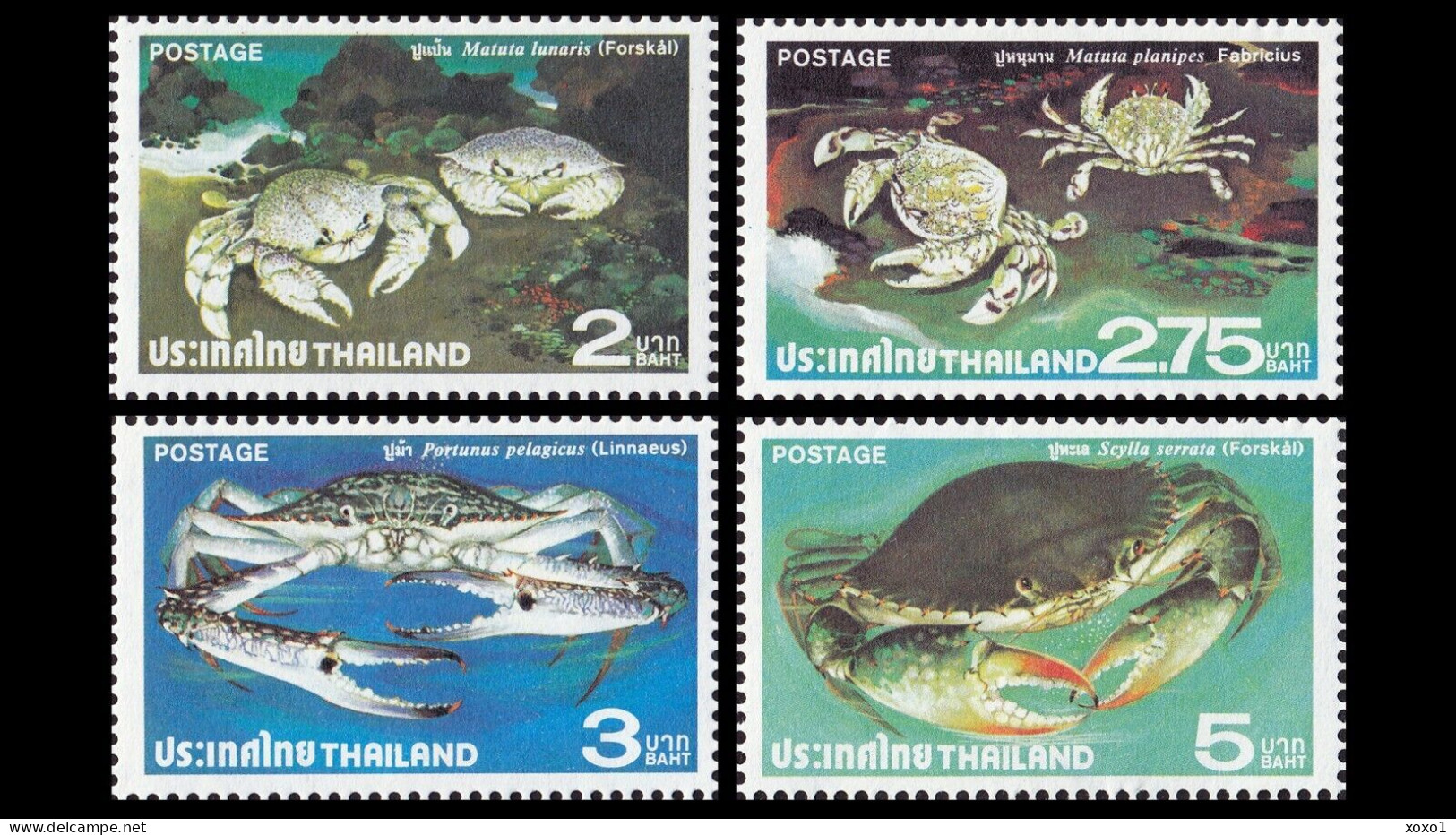 Thailand 1979 Mi.No. 899 - 902 Marine Life, Crustaceans, Crabs 4v MNH** 18,00 € - Crustaceans