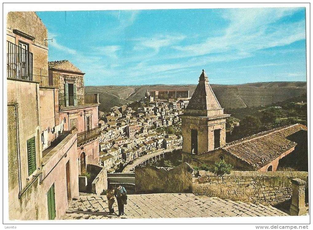 Ragusa Ibla Panorama E Torre Di S. Maria Delle Scale 1979 - Ragusa