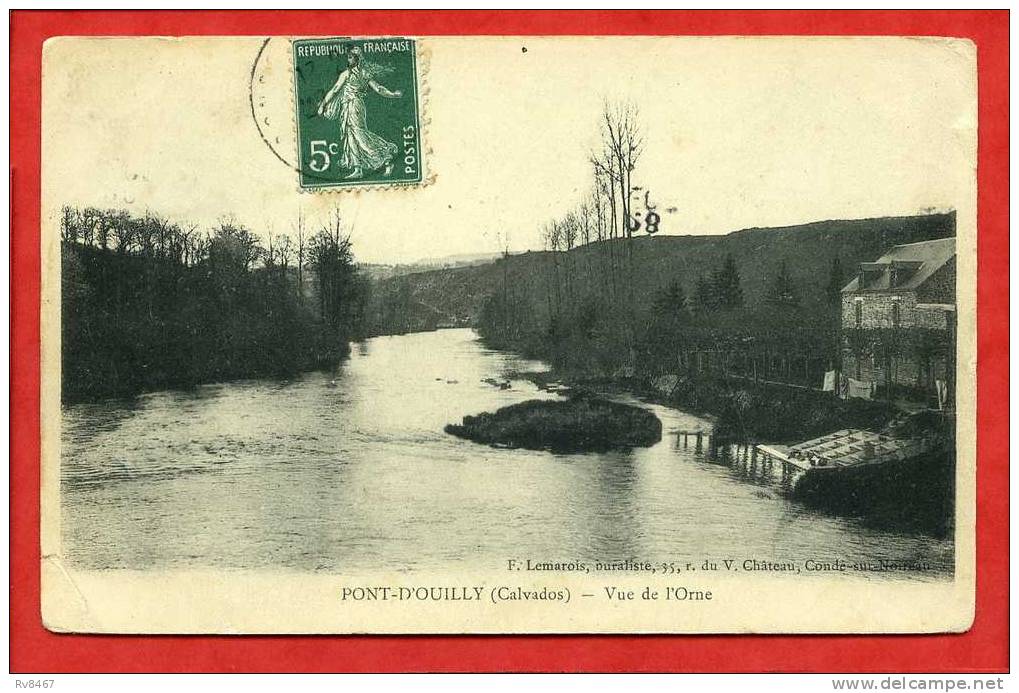 * PONT D´OUILLY-Vue De L´Orne-1907 - Pont D'Ouilly