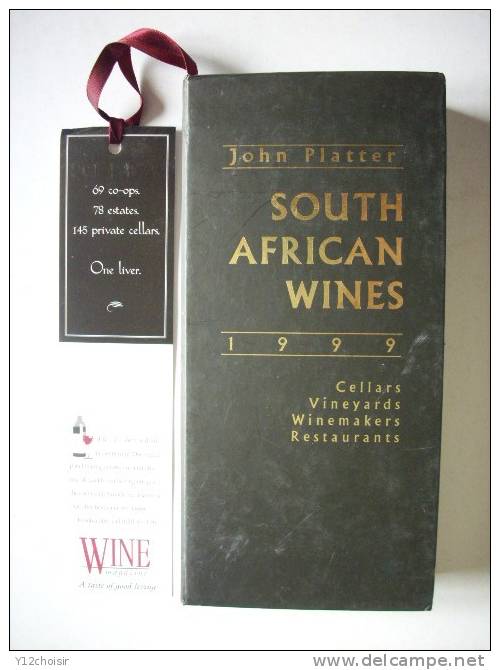 SOUTH AFRICAN WINES VIN VINS AFRIQUE DU SUD JOHN PLATTER VIGNOBLES RESTAURANT CELLARS VINEYARDS  WINEMAKERS CARTES CARTE - Sonstige & Ohne Zuordnung