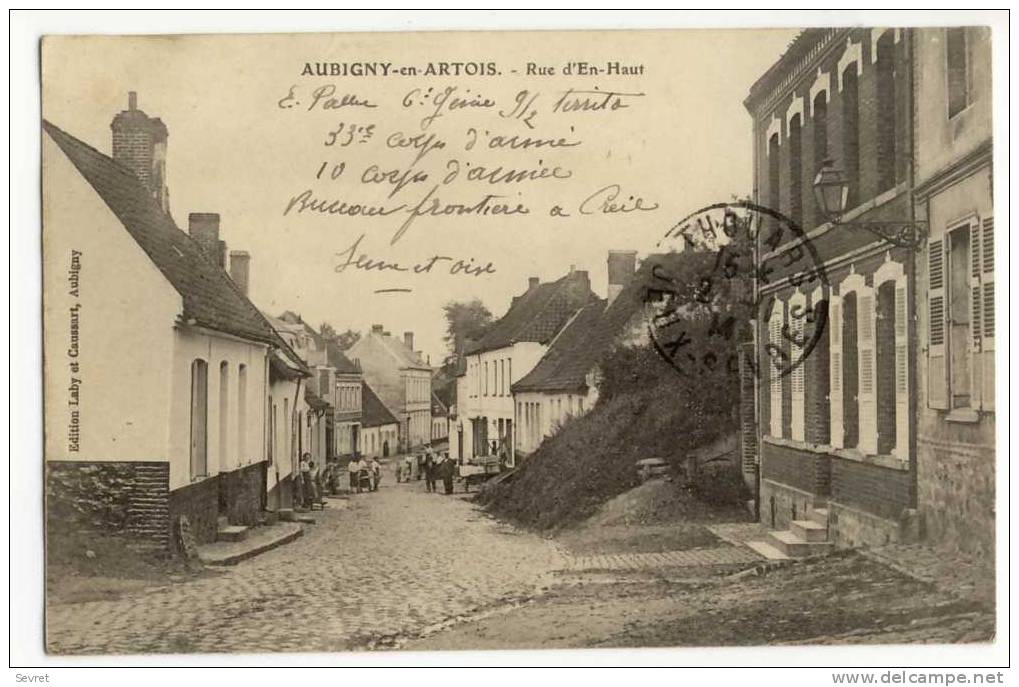 AUBIGNY En ARTOIS. -  Rue D'En-Haut - Aubigny En Artois