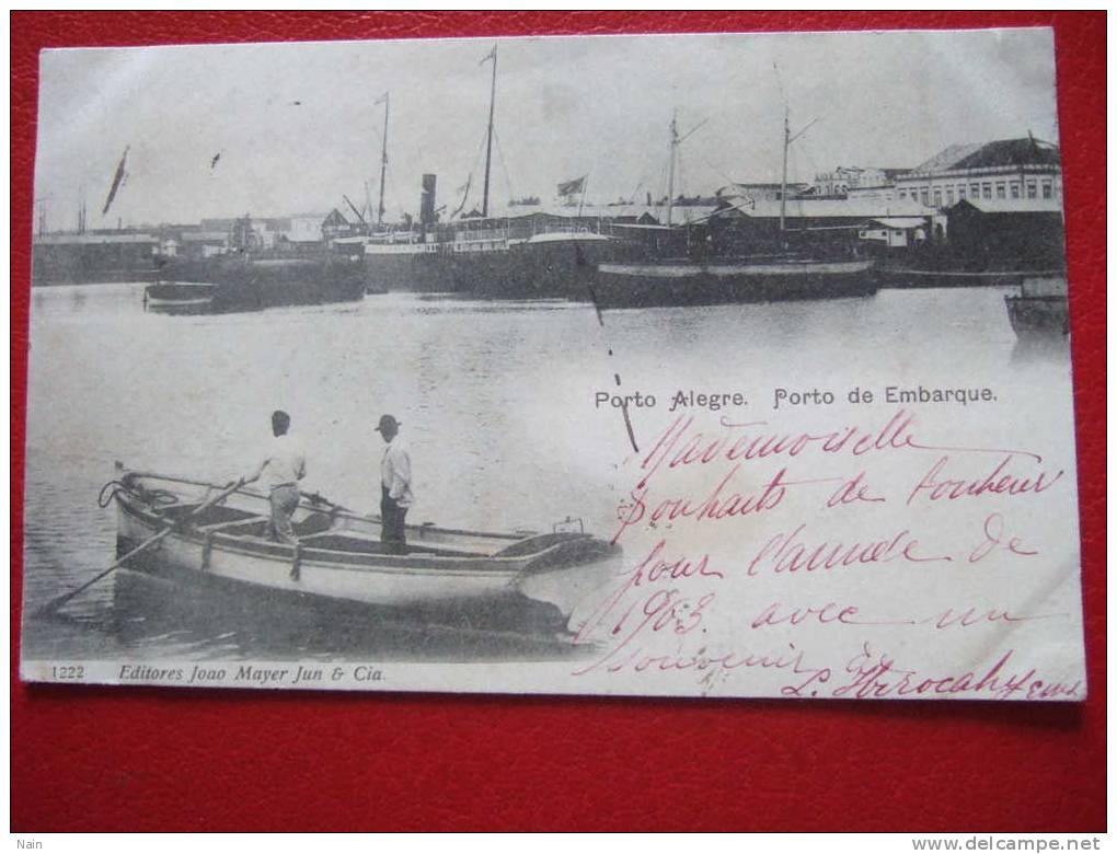 BRESIL - PORTO ALEGRE - PORTO DE EMBARQUE - CARTE PRECURSEUR - BELLE CARTE - - Porto Alegre