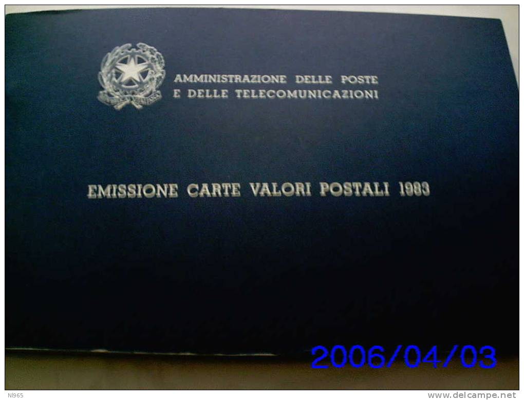 ANNO 1983  ITALY - ITALIE - ITALIA - LIBRO DEI FRANCOBOLLI DELLE POSTE ANNATA COMPLETA - Full Years
