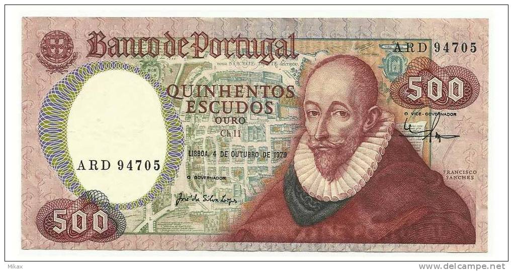 PORTUGAL - 500$00 Bank Note 4.10.1979 - Portogallo