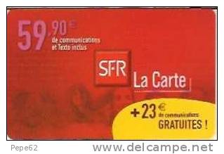 Carte Téléphonique Sfr-la Carte-59.90e -11/04 - 600 Agences
