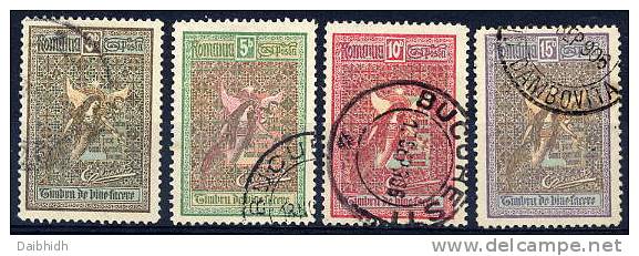 ROMANIA 1906 Welfare Issue IV, Used.  Michel 173-76 - Used Stamps