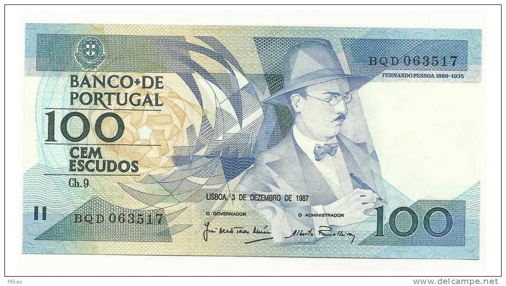 PORTUGAL - 100$00 Bank Note - 3.12.1987 - Portogallo